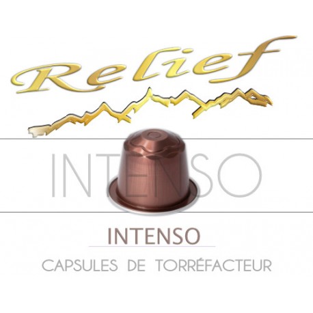 Capsules RELIEF Intenso compatibles Nespresso ®