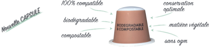 capsule biodégradable compatible Nespresso Honduras Bio